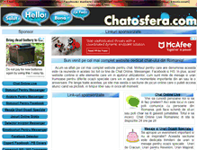 Tablet Screenshot of chatosfera.com